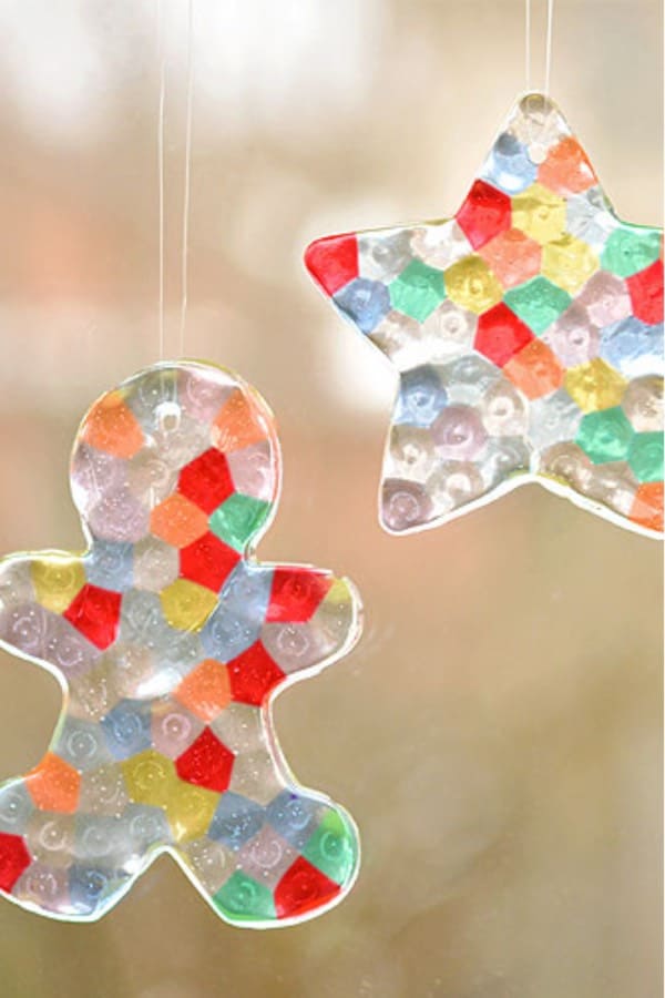 pony bead holiday ornament craft for kids