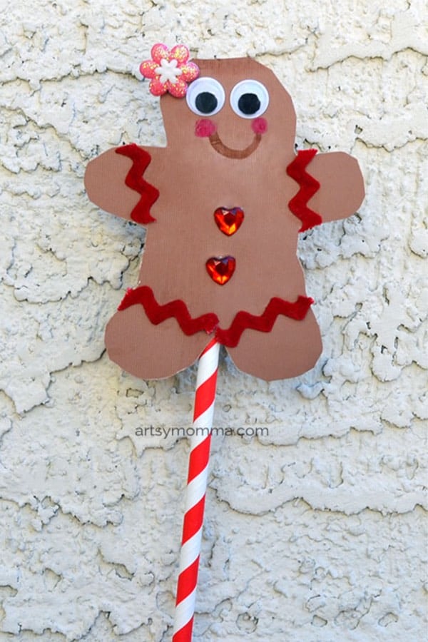 simple gingerbread man craft idea for kids