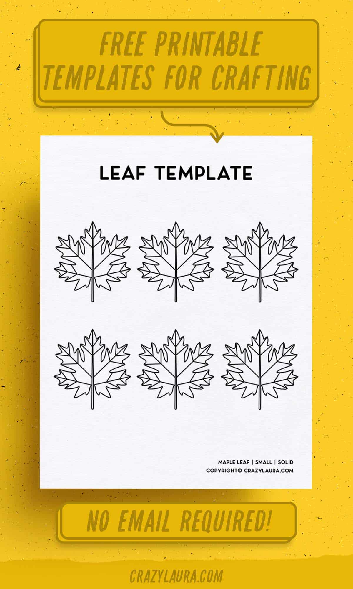 oak tree leaf shape to print off