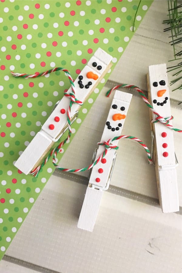 cheap snowman craft idea for young kids