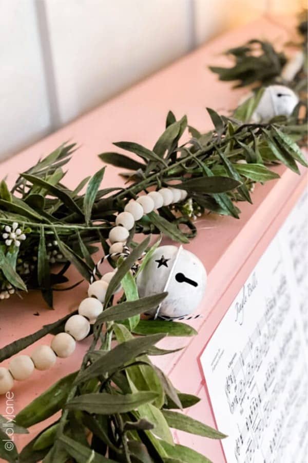 creative jingle bell garland for christmas time