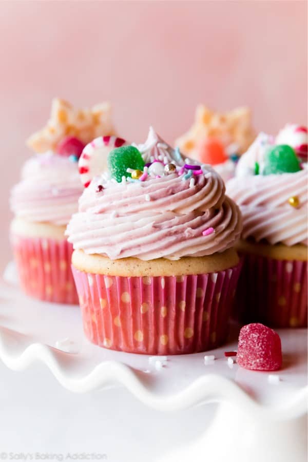 cupcake recipe with christmas candy
