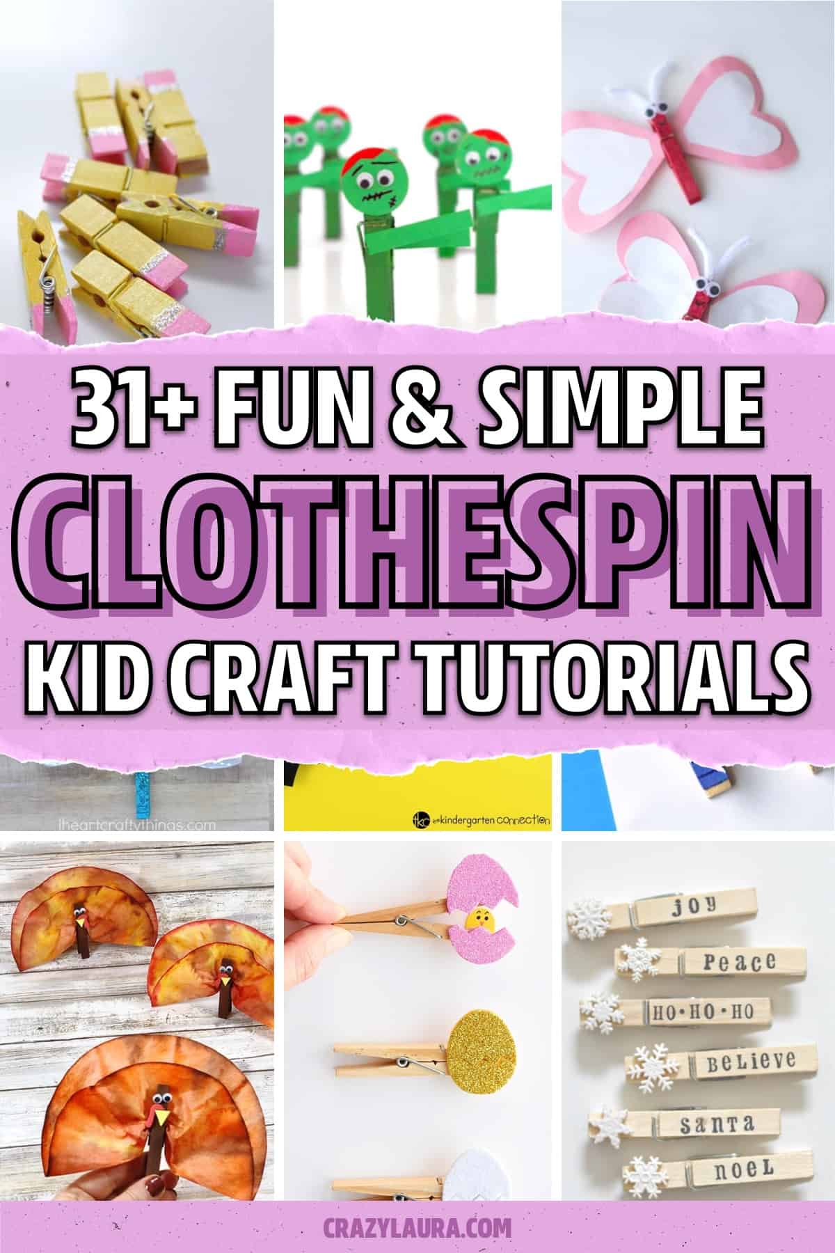 fun and simple clothespin crafts