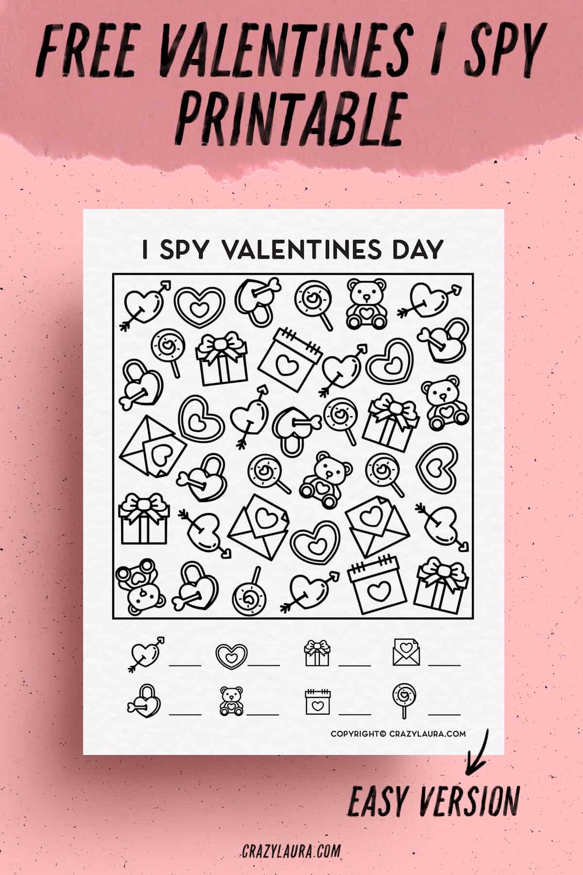find and color free to print for valentines day