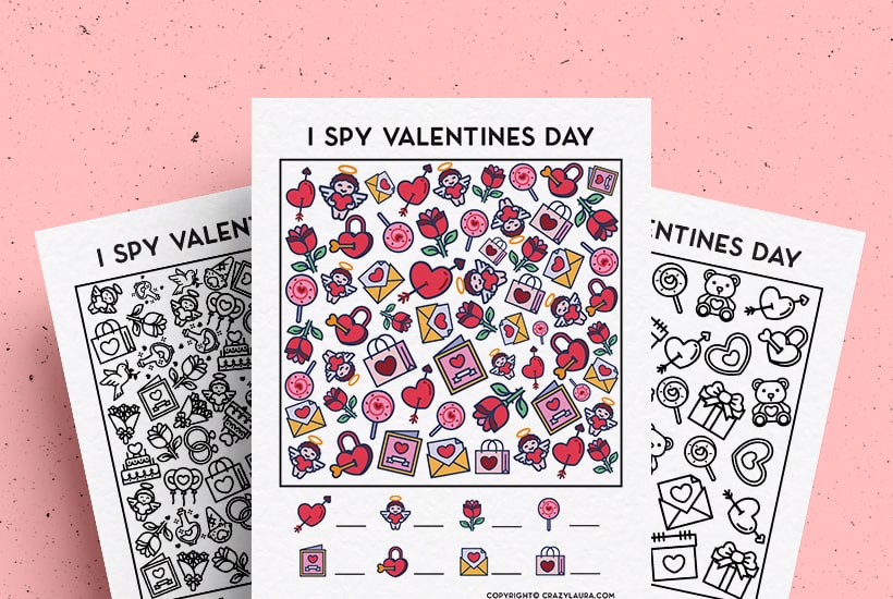 Free Valentines Day I Spy Printable Game For Kids In 2024