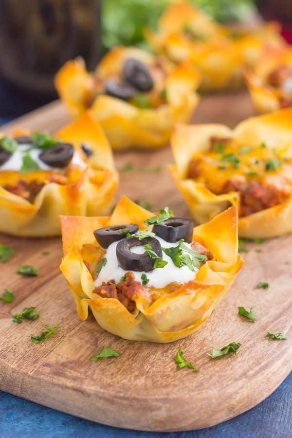 easy taco cup appetizer recipe