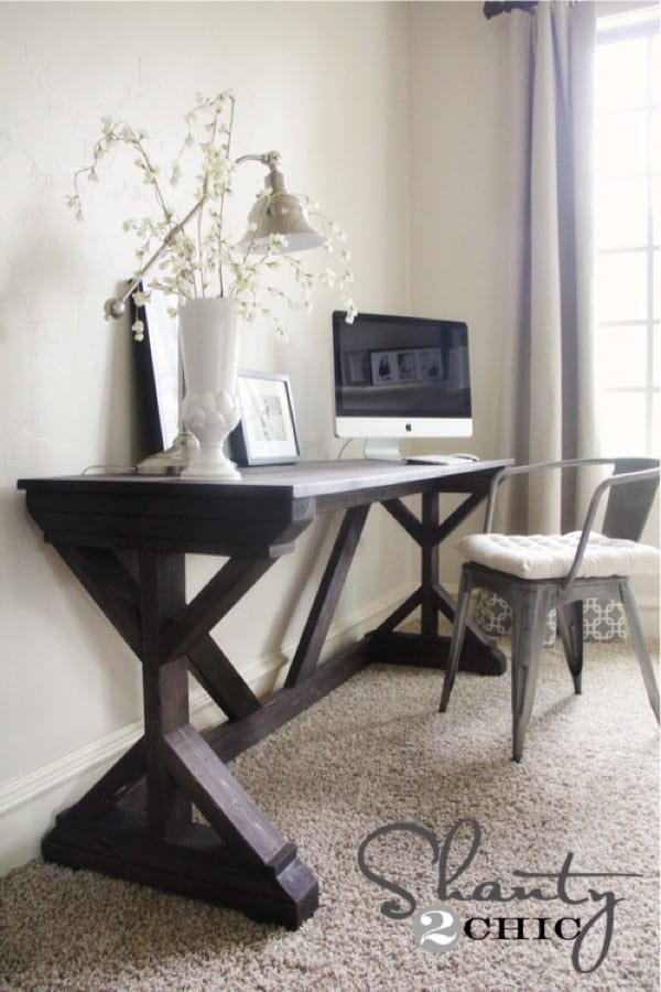build your own bedroom desk plan