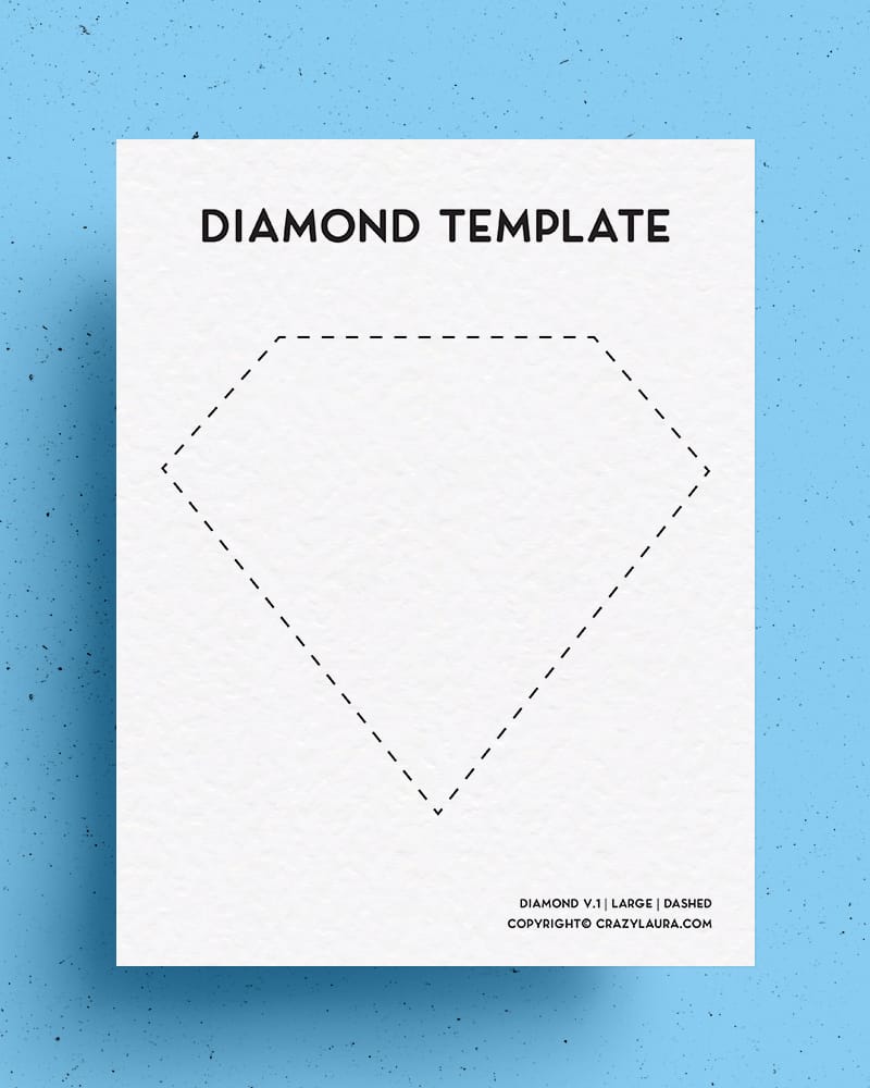 kids craft diamond template