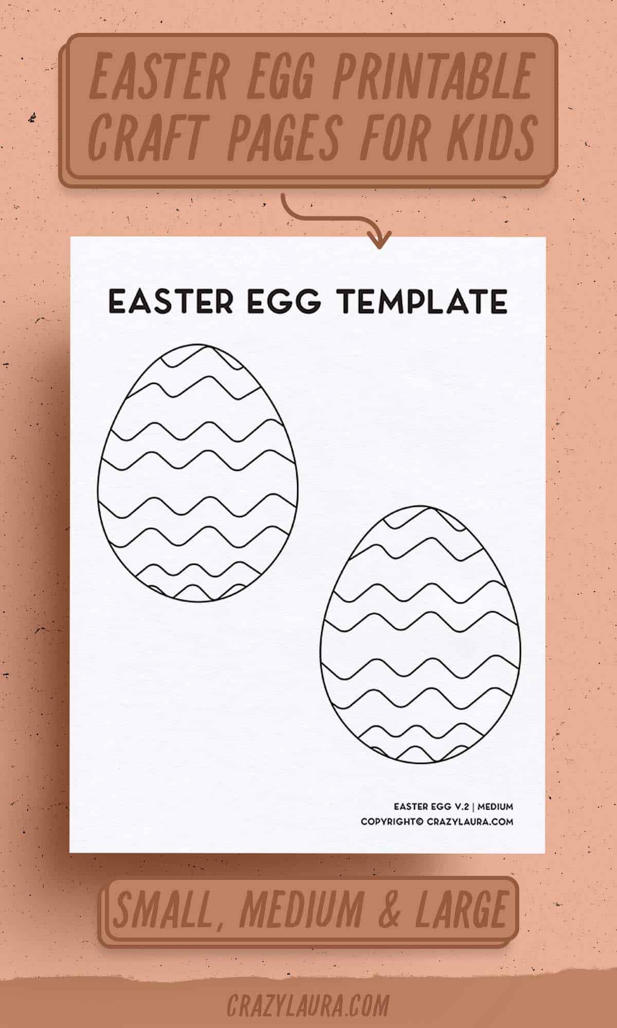 free eater egg outline craft printables