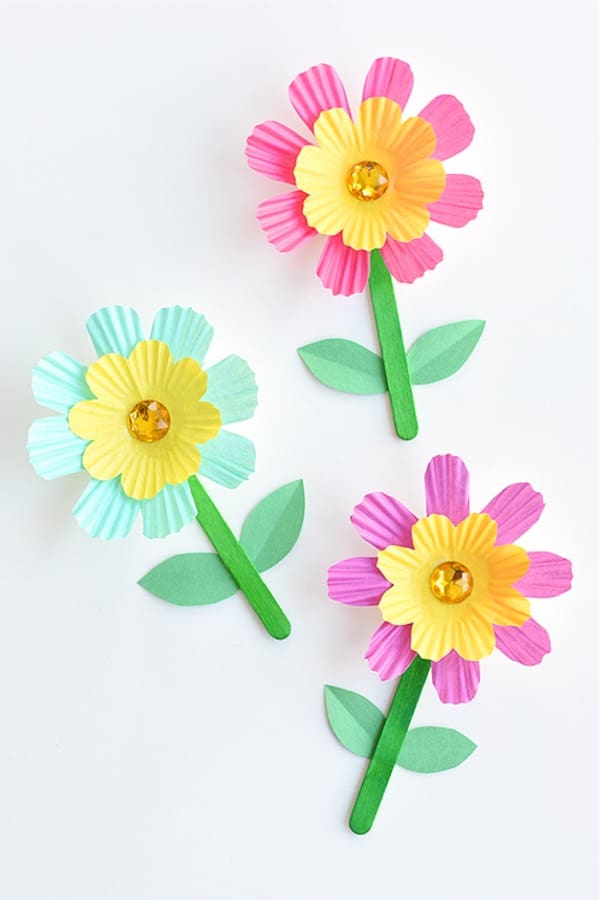 paper flower kids craft