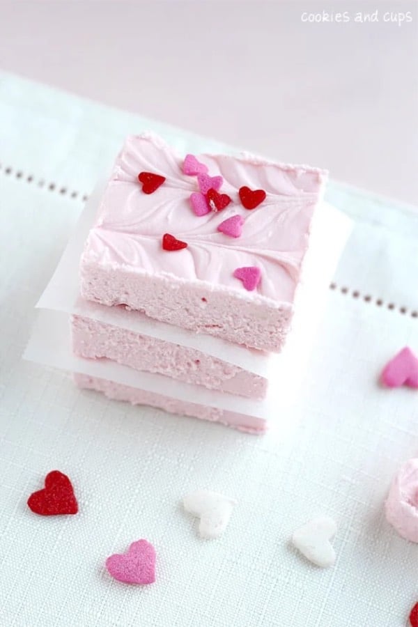 pink gudge with heart sprinkles