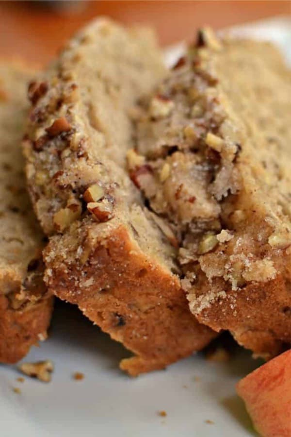 sweet bread with apple and cinnamon