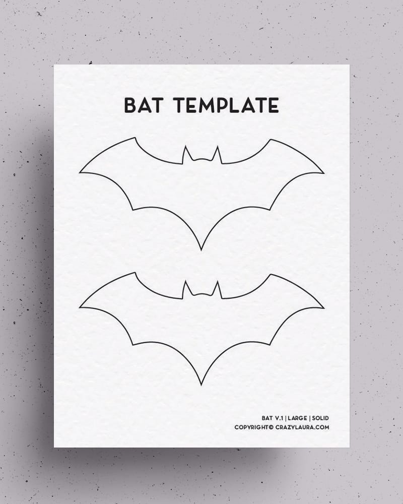 easy bat craft templates