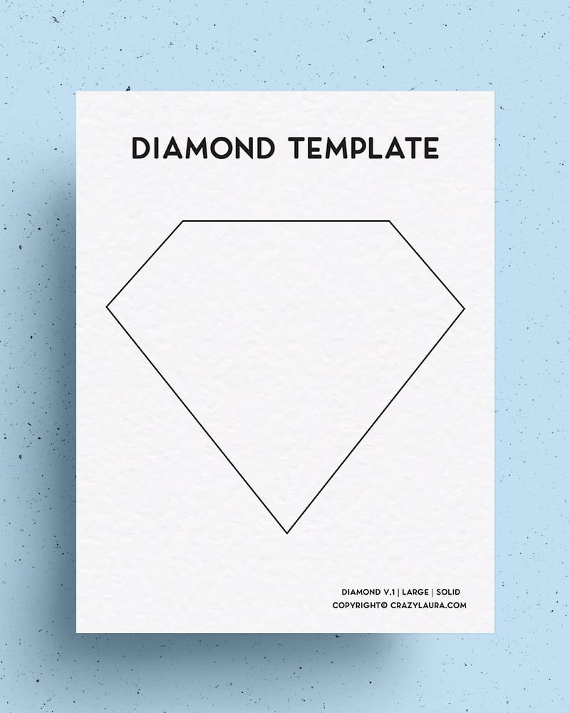 simple diamond outilne