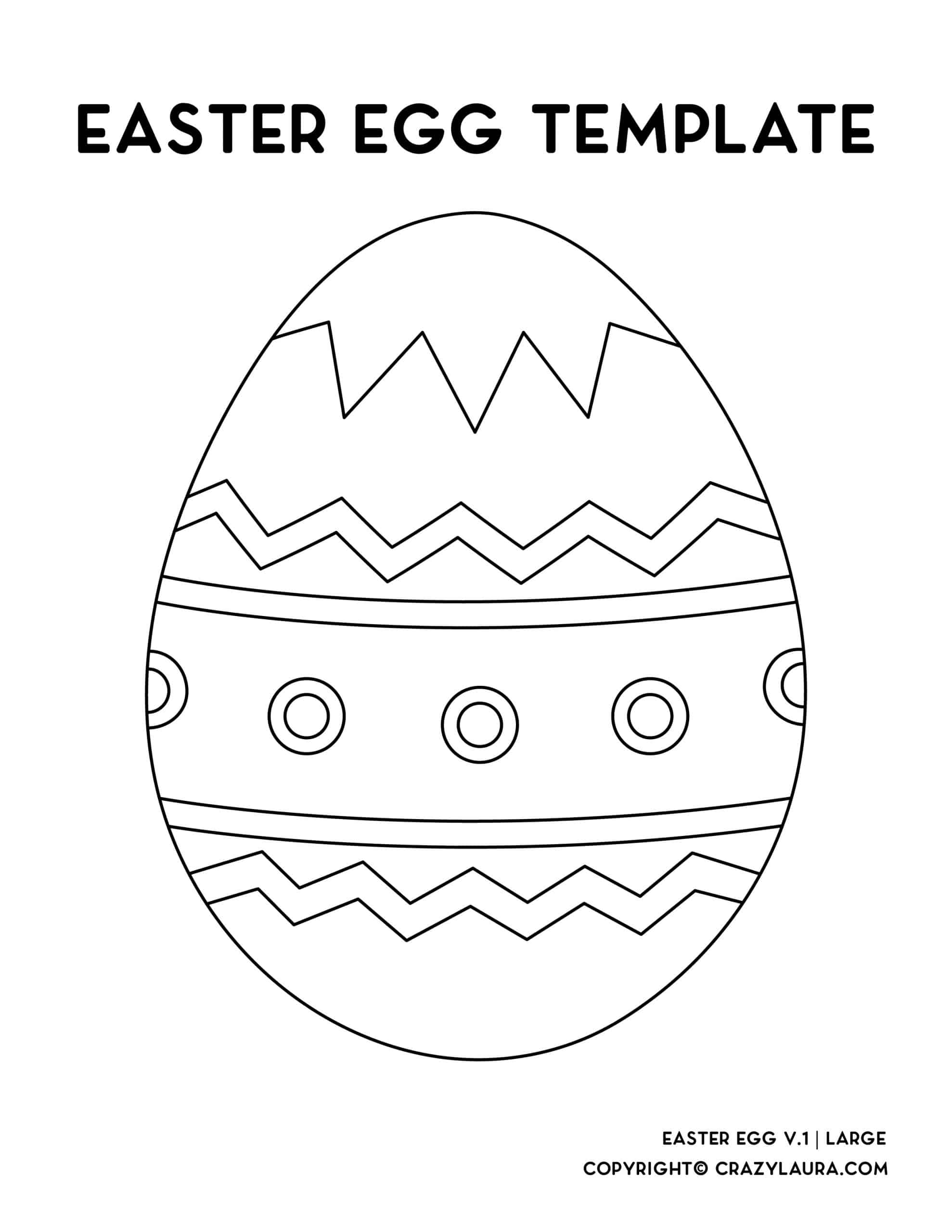 easter egg outline