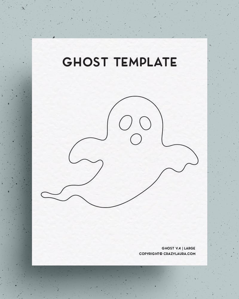 free ghost template cutouts