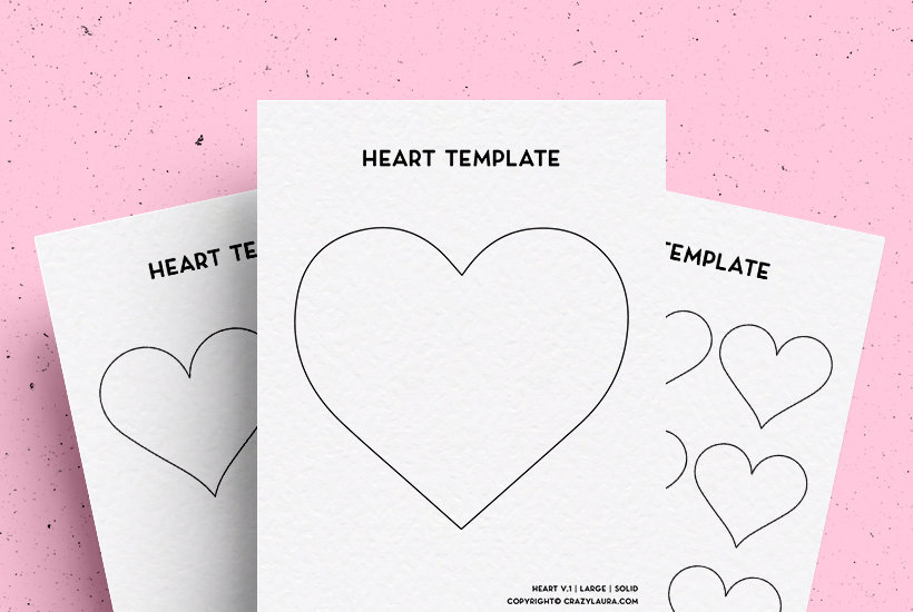 Free Heart Template & Cut Out Stencils For 2024