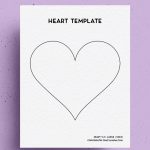 large cut out printable for heart
