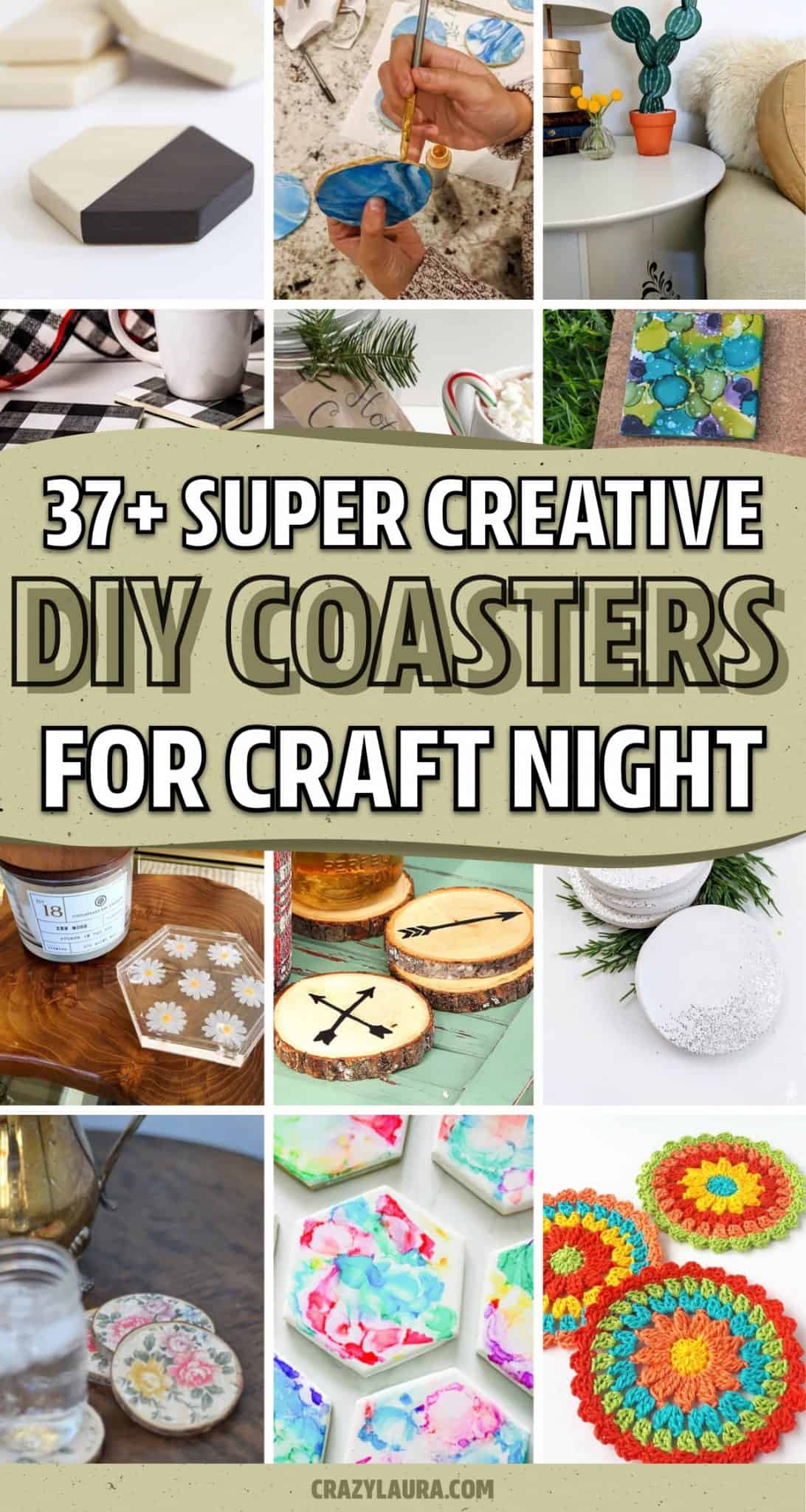 37+ Best DIY Coasters & Tutorial Ideas For