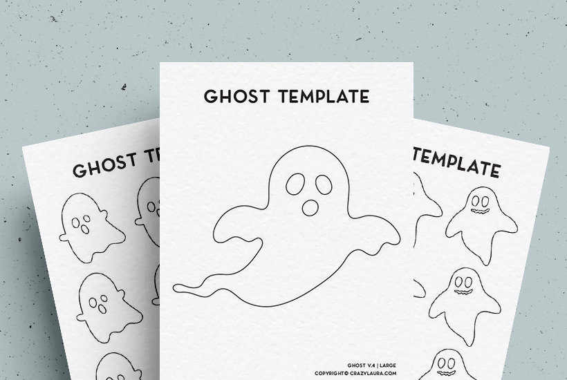 Free Ghost Template With 4 Different Variations & Shapes