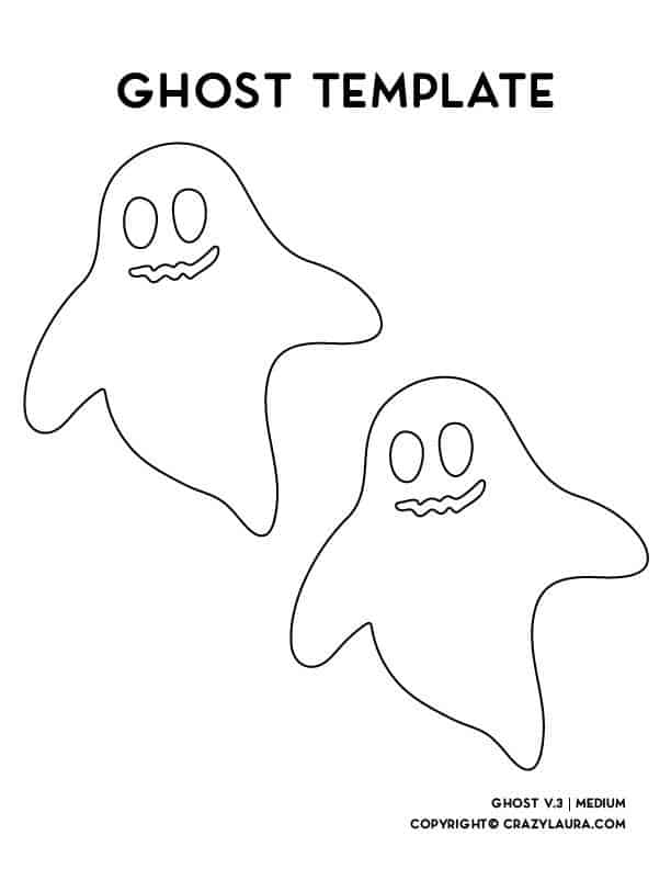 simple ghost printable shapes