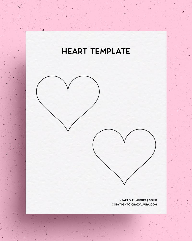 valentines heart printable