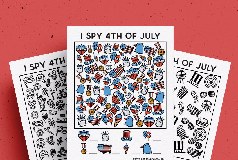Free 4th Of July I Spy Printable Game For Kids