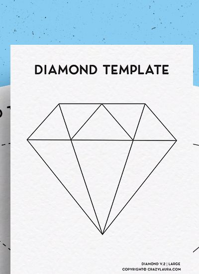 diamond printable templates