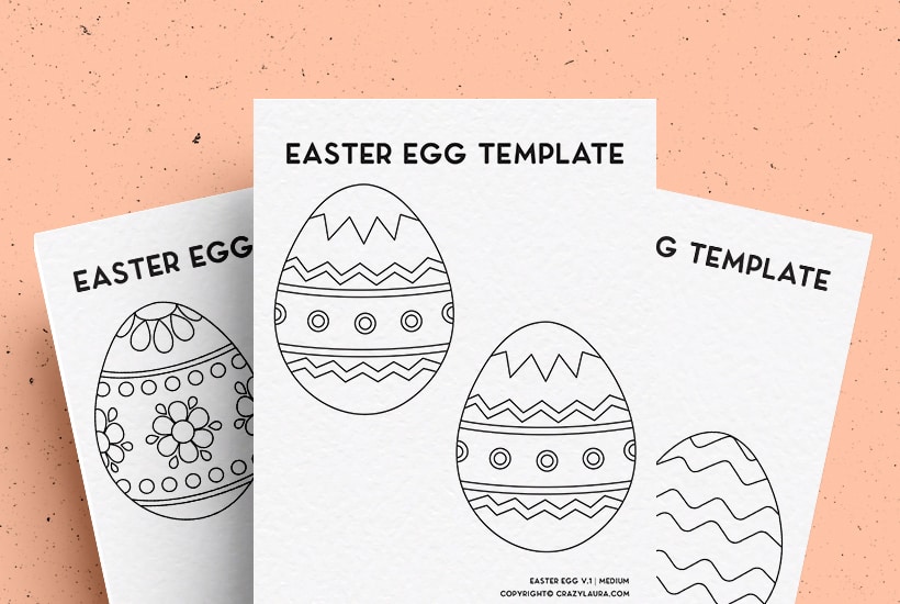 Free Easter Egg Template & Coloring Pages For 2024