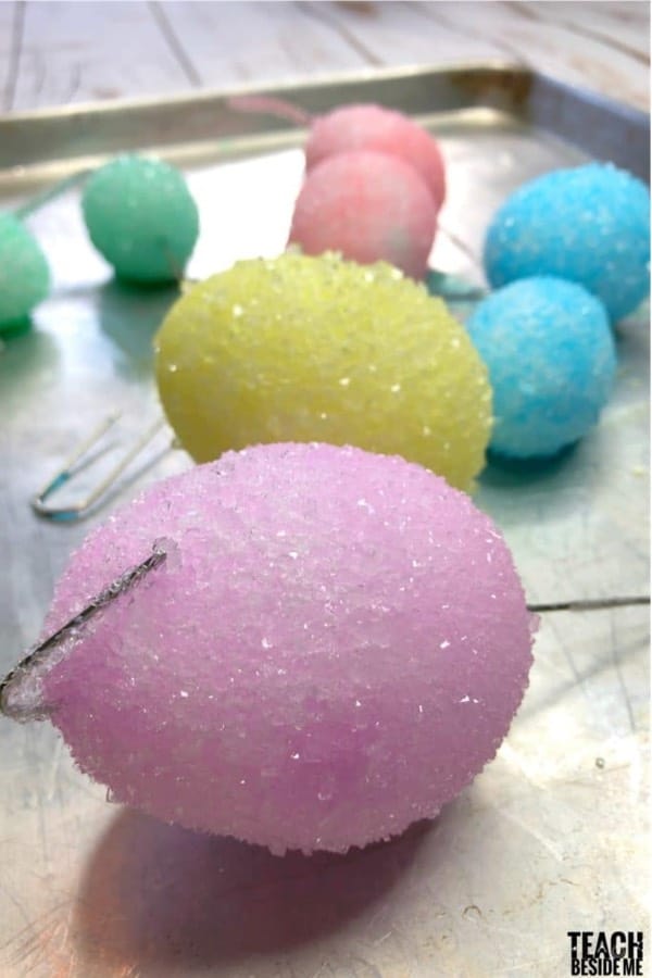 diy easter eggs with crystals