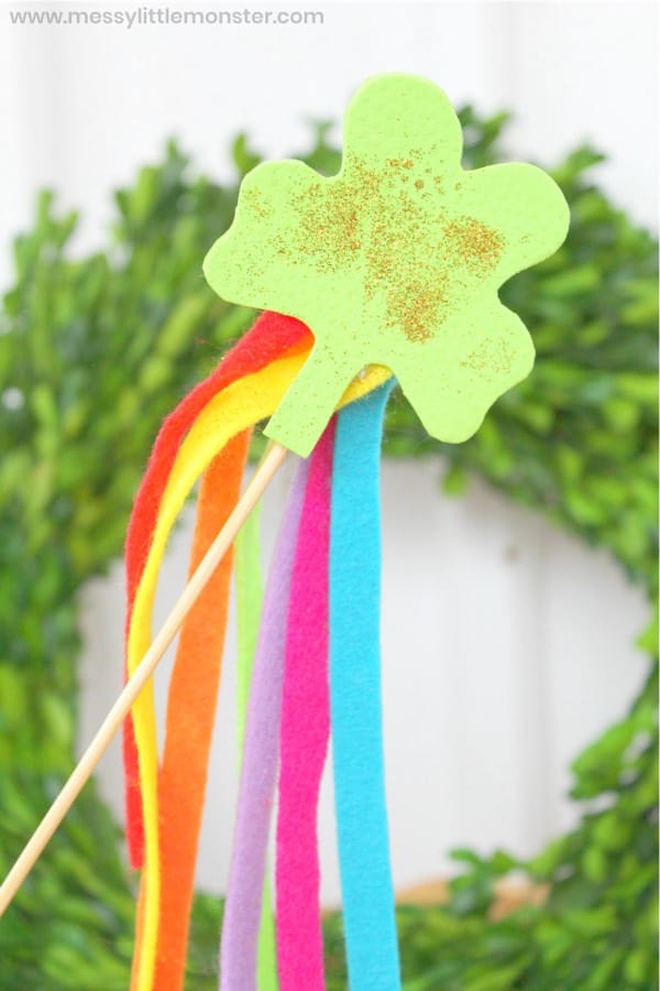 st pattys day craft with felt for kids