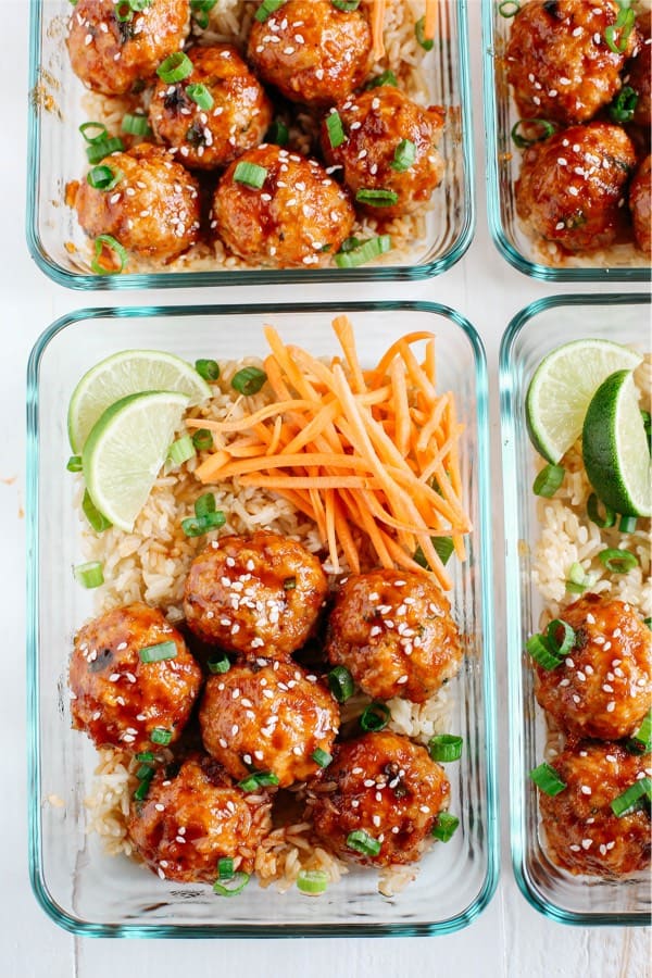 delicious meal prep recipe with meatballs