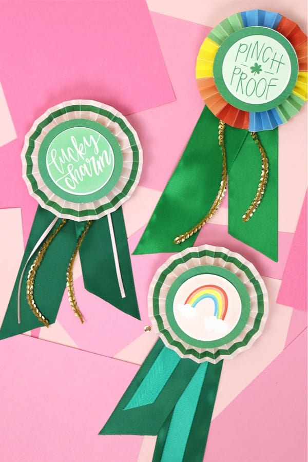 paper award ribbons for st paticks