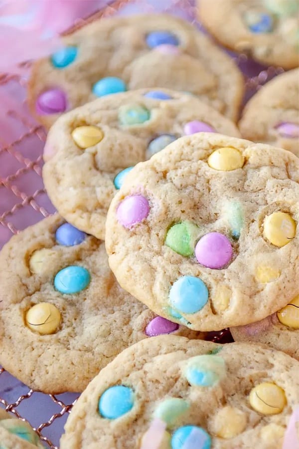 m&m cookies to make for easter