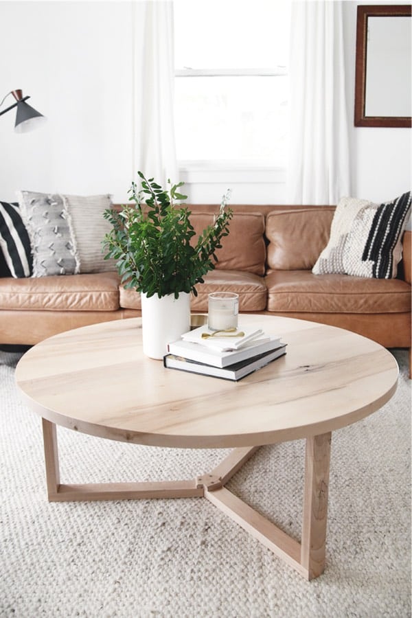 wood modern coffee table