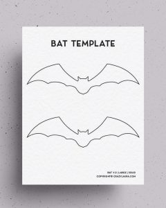 Free Bat Template &amp; Printable Stencils With 4 Shapes - Crazy Laura