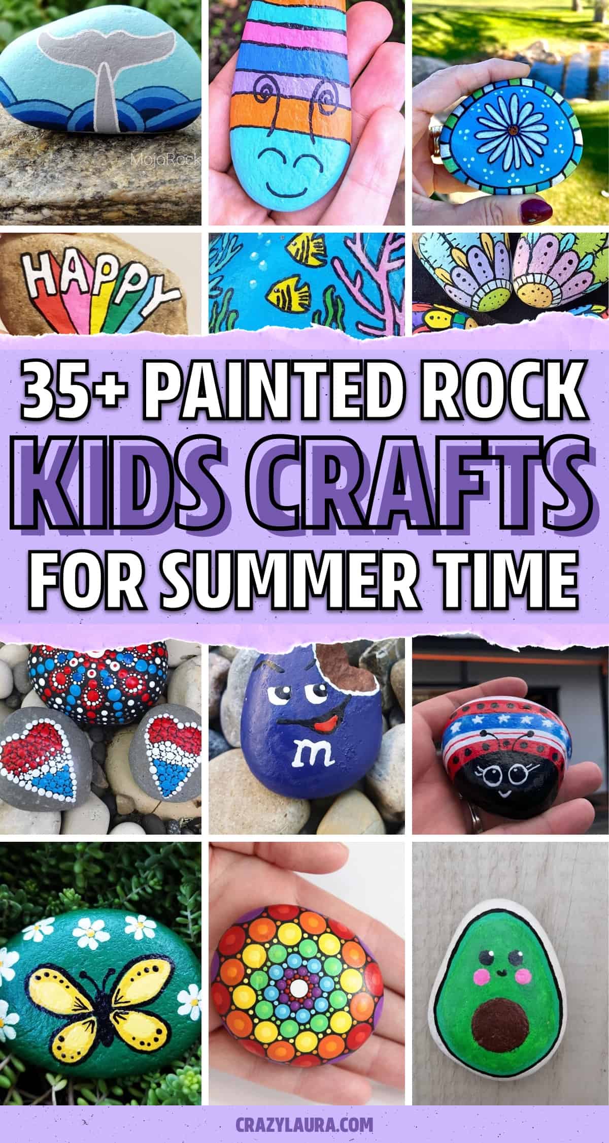 painted rock ideas for summer