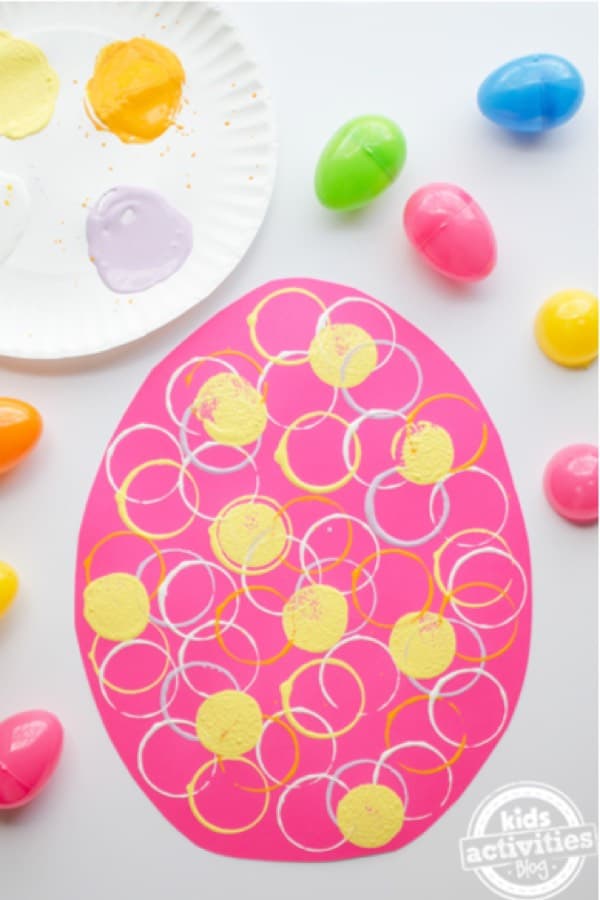 decorated easter eggs with paint