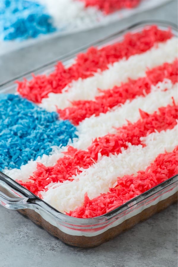coconut cake recipe with american flag theme