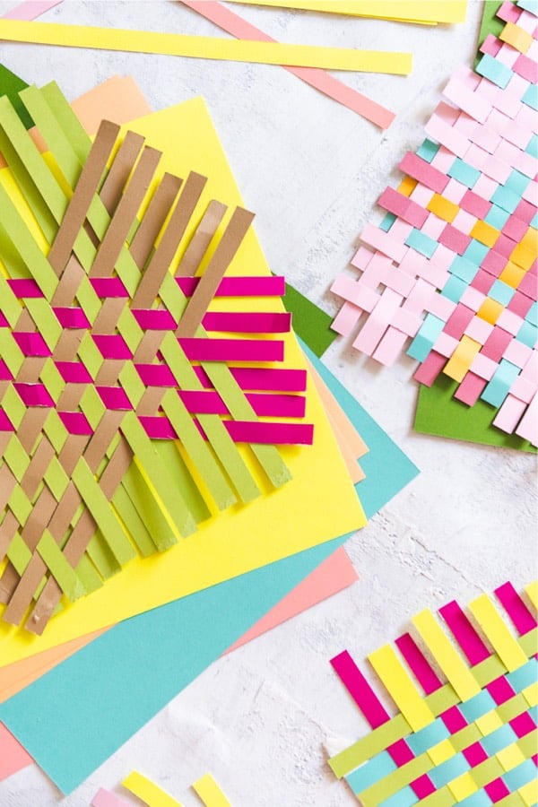 paper weaving craft for teenagers