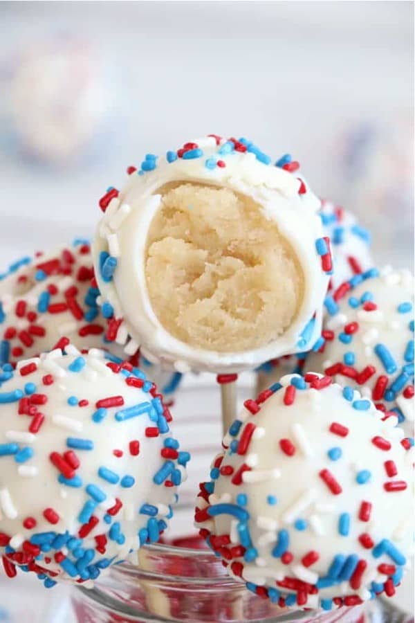 july 4th cake pop dessert recipe idea