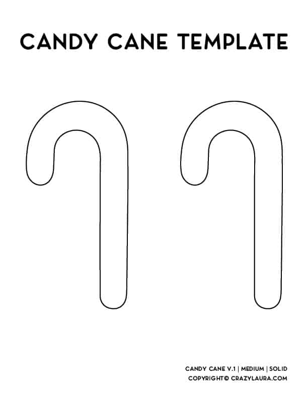candy cane printables 