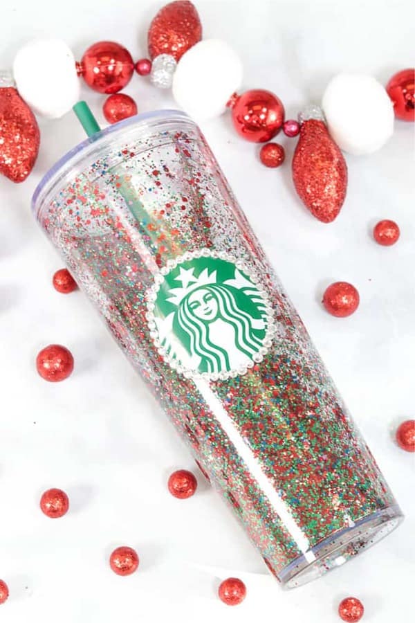how to make a glitter Starbucks tumbler