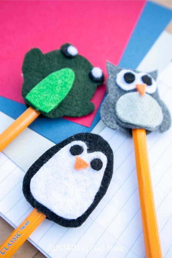 homemade pencil toppers to make at home