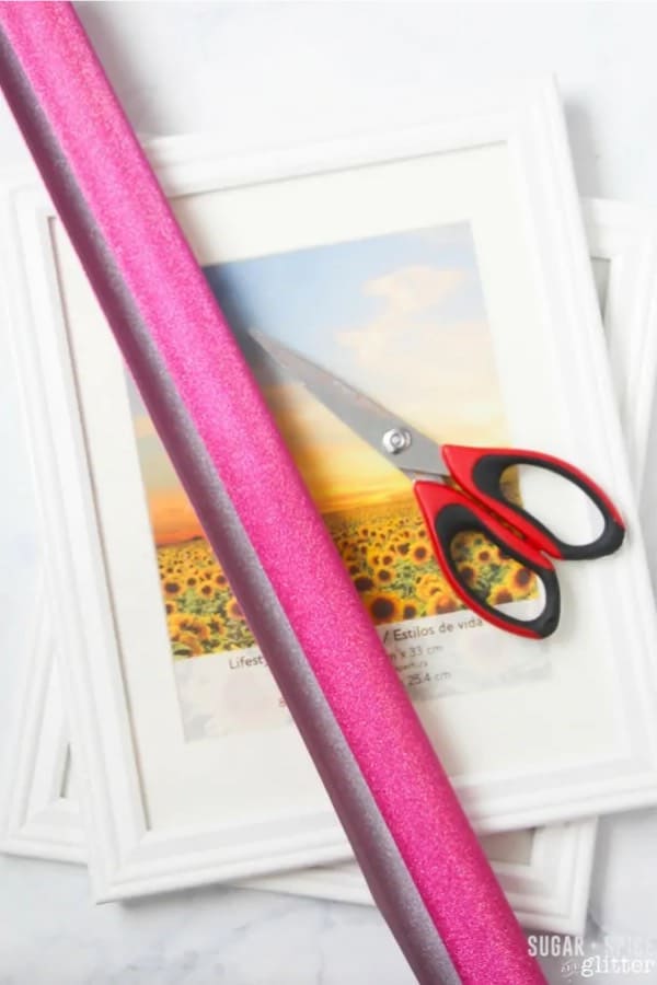 diy whiteboard craft project with old frame