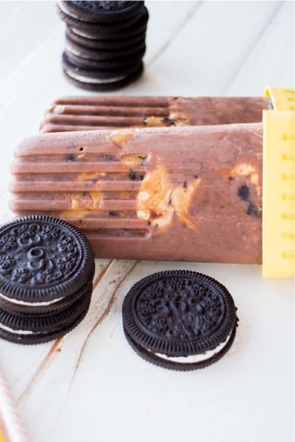 homemade popsicles with oreos