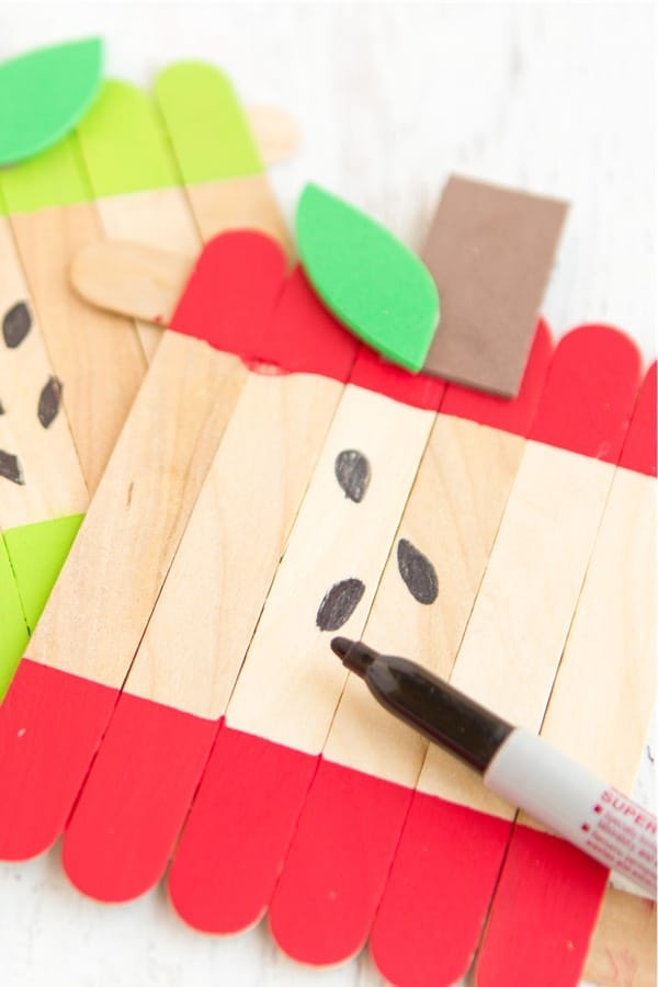school craft with popsicle sticks