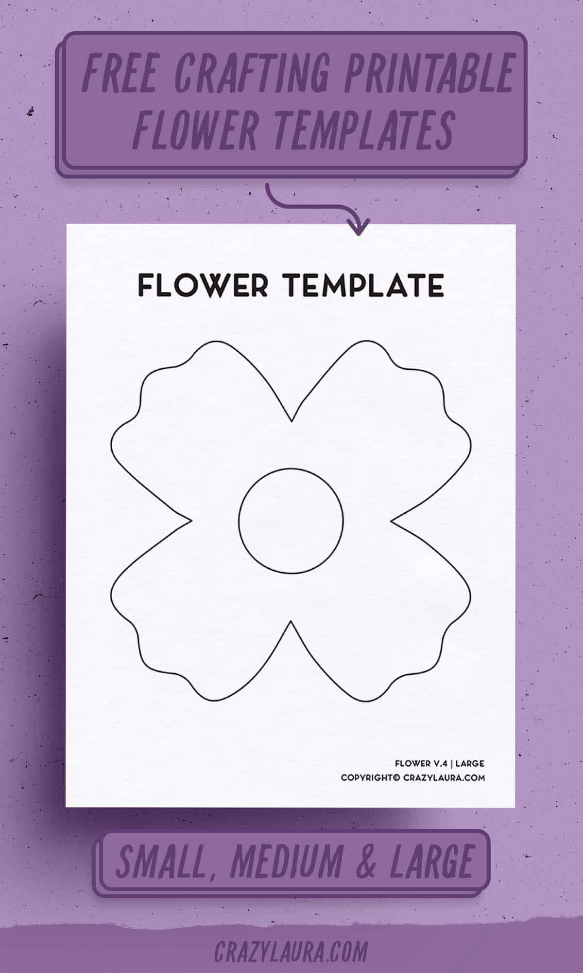 free flower printable templates