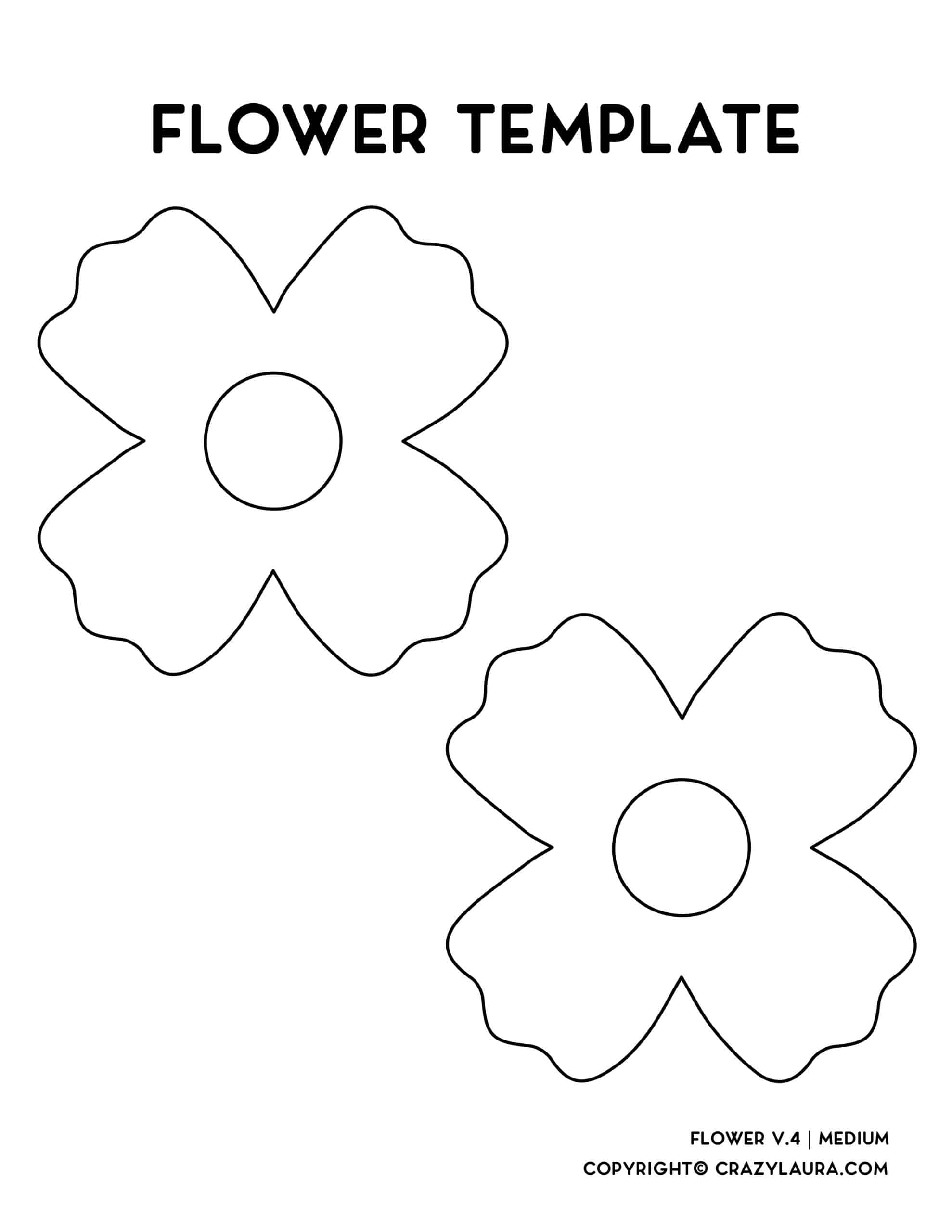simple flower outlines to download