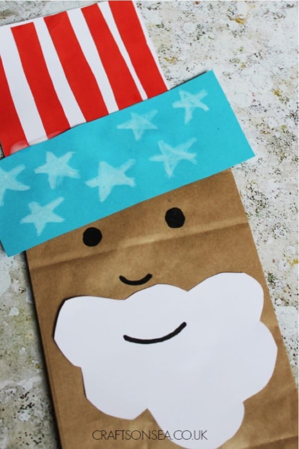 paper bag craft tutorial for july 4th